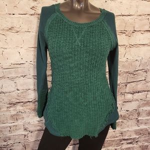 Green Ruff Hewn Sweater